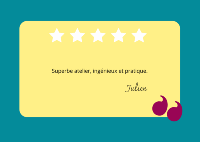 Témoignage de Julien suite à un atelier d'aménagement afin de transformer son garage en un salon spacieux et agréable