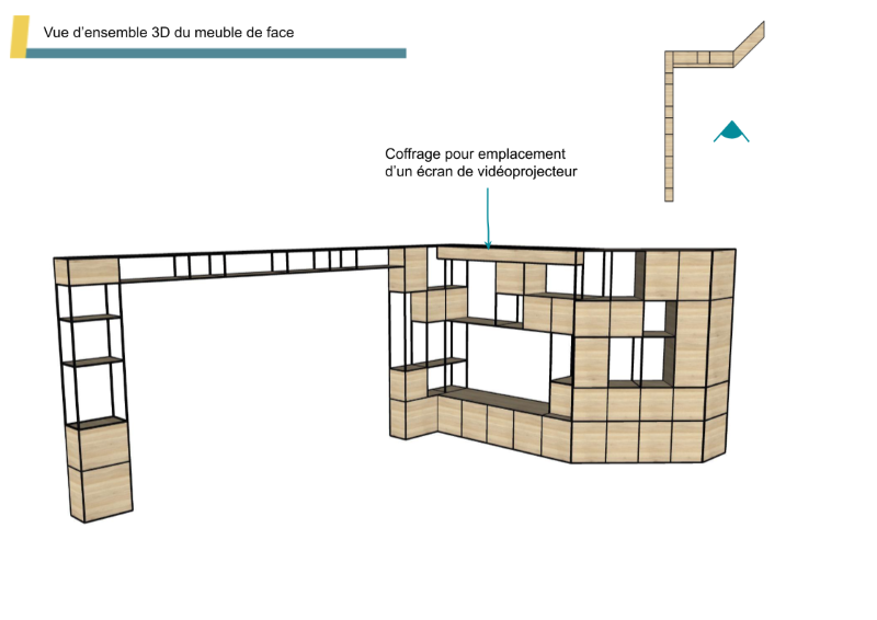 plan-meuble-sur-mesure-salon-piano-vidéoprojecteur plan du meuble télé et vidéoprojecteur sur-mesure - coaching individuel aménagement intérieur