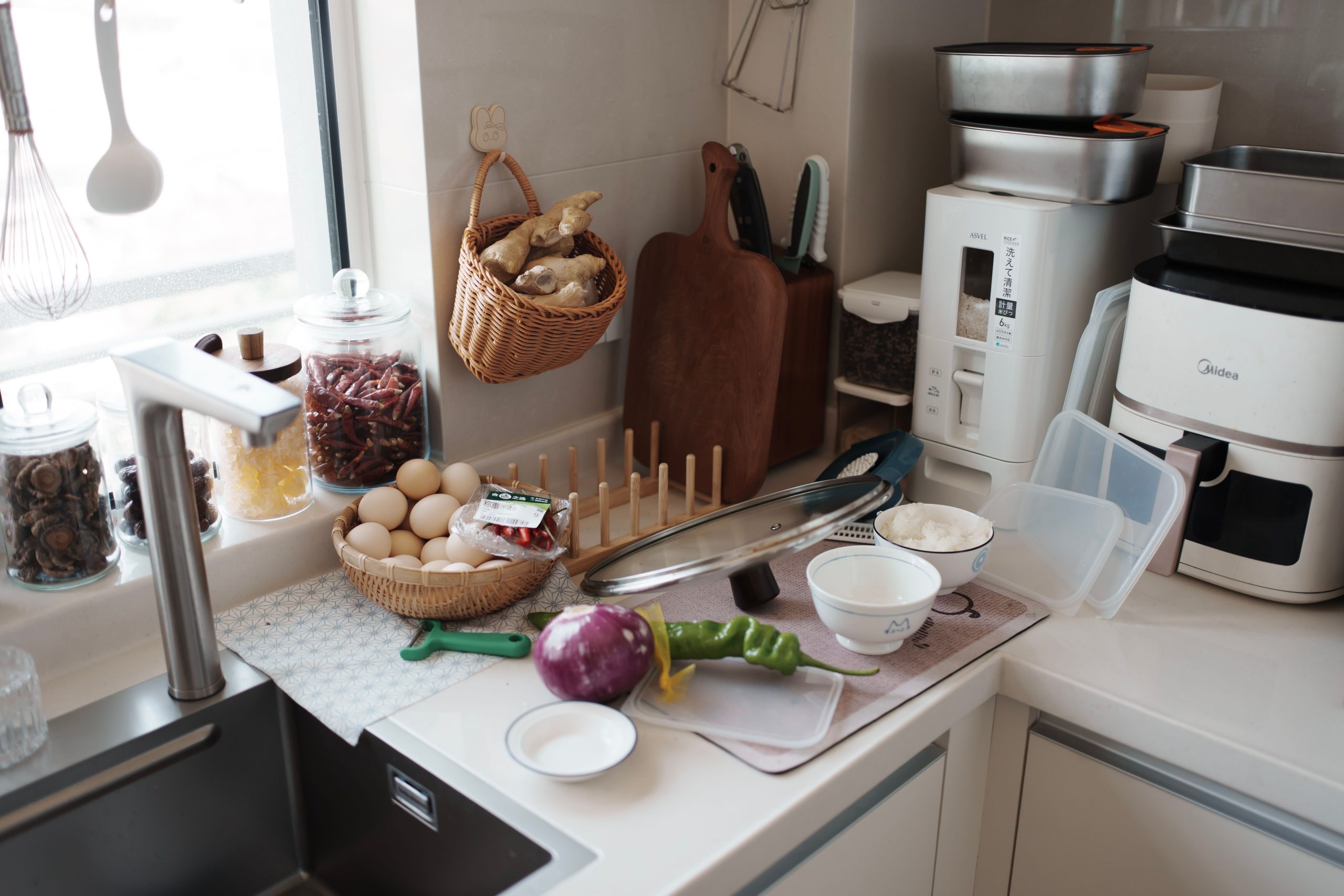Ingrédients frais prêts pour la cuisson